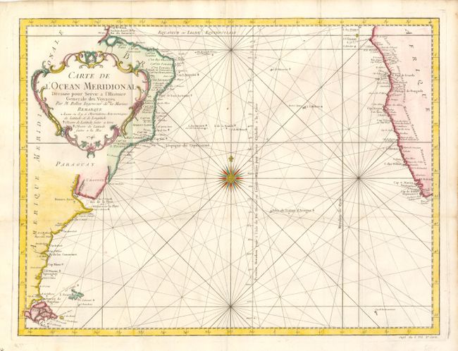 Carte de l'Ocean Meridional Dressee pour Servir a l'Histoire Generale des Voyages