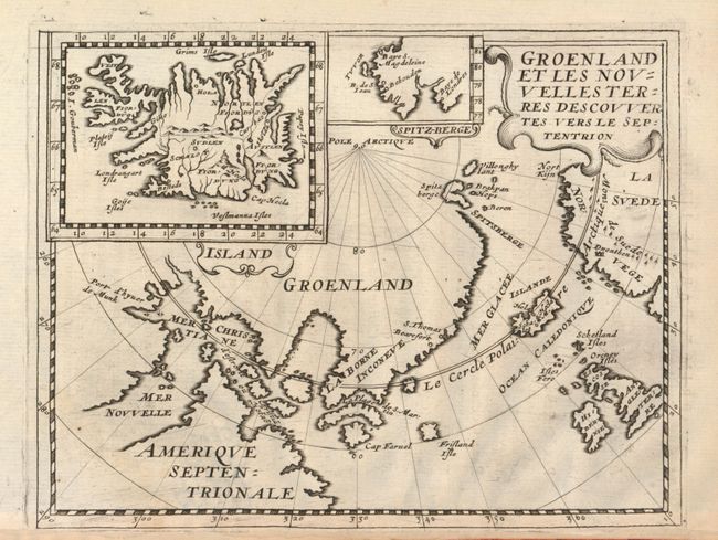 Groenland et les Nouvelles Terres Descouvertes vers le Septentrion