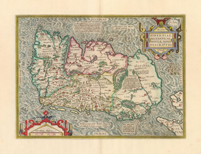 Eryn - Hiberniae, Britannicae Insulae, Nova Descriptio - Irlandt