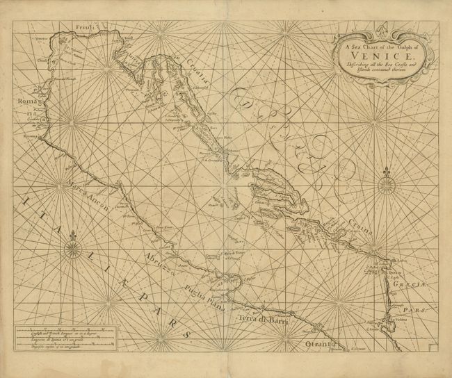 A Sea Chart of the Gulph of Venice Describing all the Sea Coasts and Islands contained therein