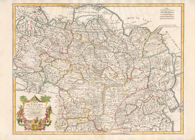 Carte de Tartarie Dressee sur les Relations de Plusieurs Voyageurs de Differentes Nations