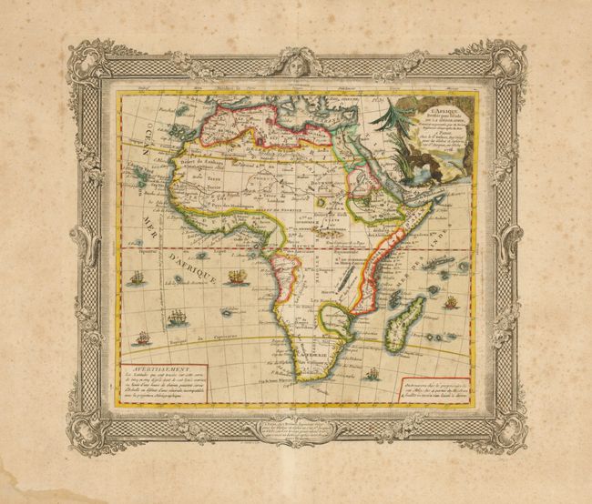 L'Afrique Dressee pour l'etude de la Geographie, Revue et Augmente par M. Brion Ingenieur Geographe du Roy
