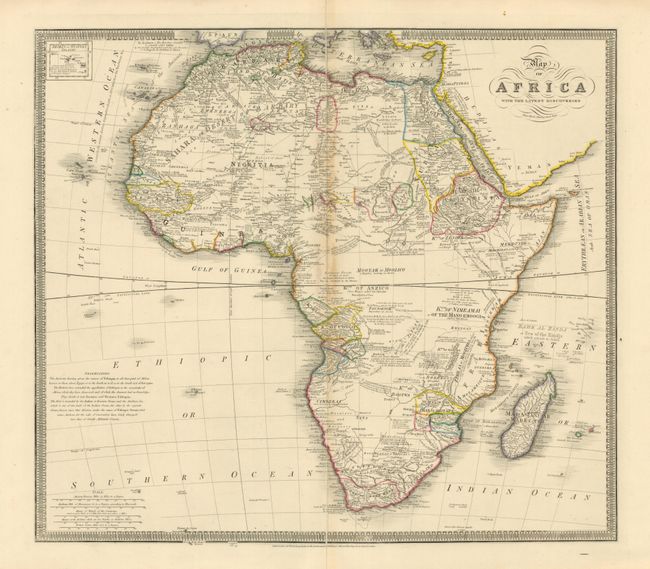 Map of Africa with the Latest Discoveries