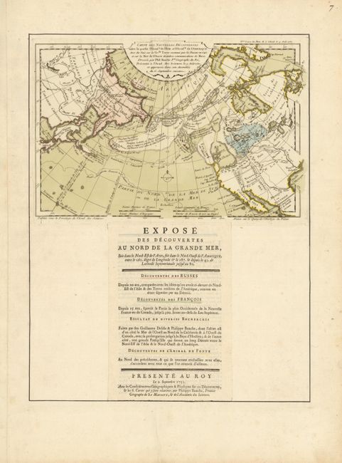 Carte des nouvelles decouvertes entre la partie orient[a]le de l'Asie et l'occid[enta]le de l'Amerique