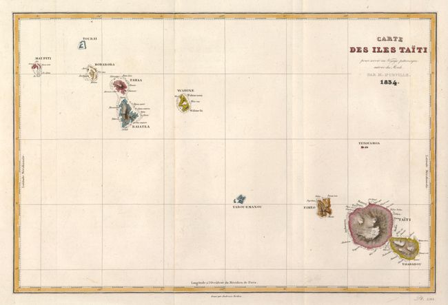 Carte des Iles Taiti