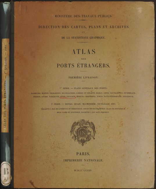 Atlas des Port Etrangers.  Premiere Livraison