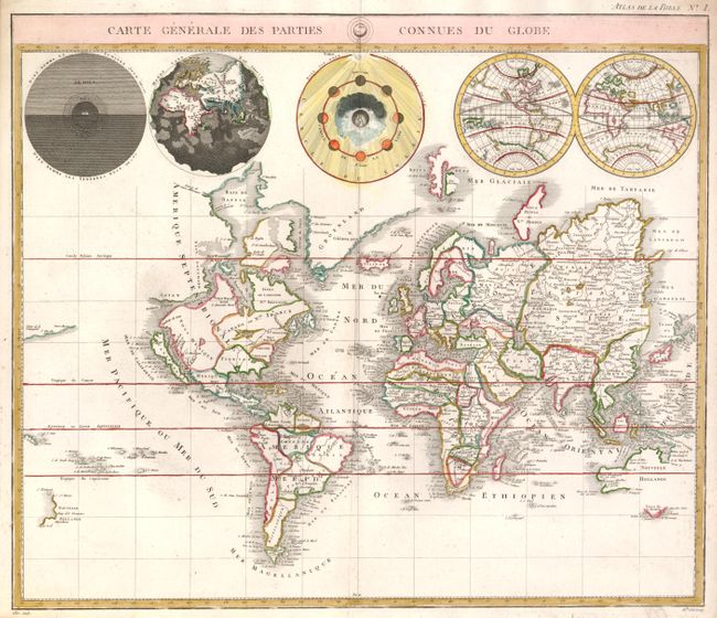 Carte Generale des Parties Connues du Globe