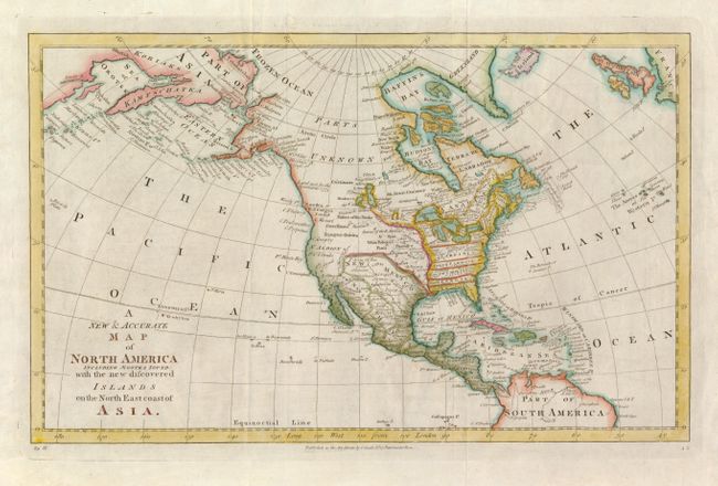 A New & Accurate Map of North America Including Nootka Sound