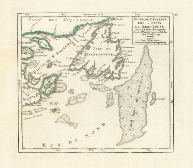 Golfe de St. Laurent, Isle et Bancs de Terre Neuve