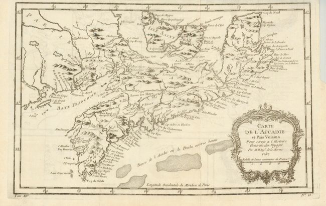 Carte de l'Acadie et Pais Voisins