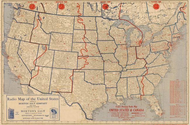 Cram's Detailed Radio Map of the United States and Canada