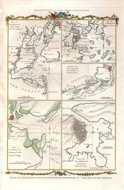 Various Plans and Draughts of Cities, Towns, Harbours &c. Drawn from the latest Authorities