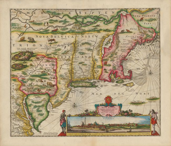 Novi Belgii Novaeque Angliae nec non Pennsylvaniae et Partis Virginiae Tabula