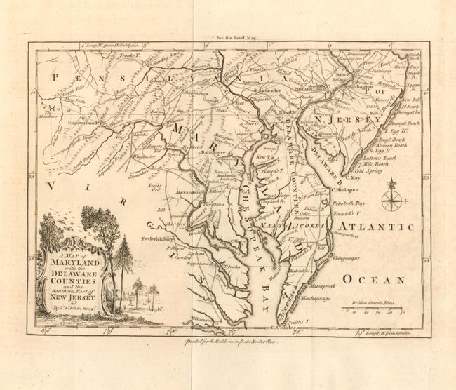 A Map of Maryland with the Delaware Counties and the Southern Part of New Jersey &c.