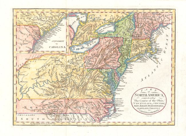 Part of North America, comprehending the Course of the Ohio, New England, New York, New Jersey, Pennsylvania, Maryland, Virginia, Carolina & Georgia
