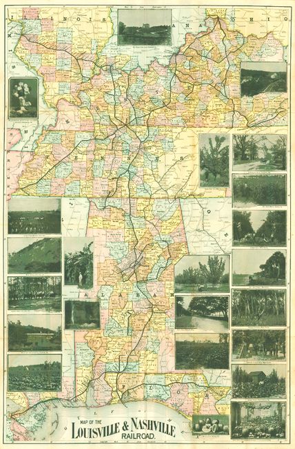 Map of the Louisville & Nashville Railroad