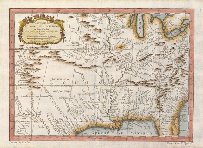 Carte de la Floride, de la Louisiane, et Pays Voisins