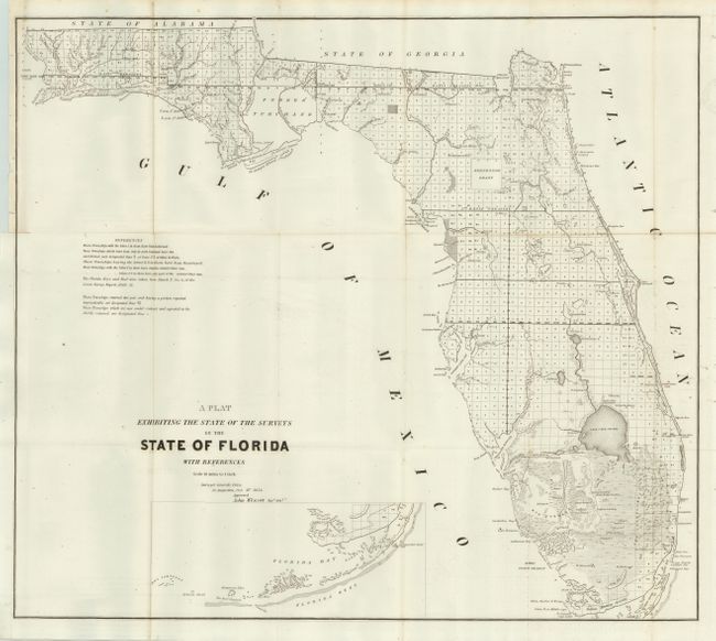 A Plat Exhibiting the State of the Surveys in the State of Florida