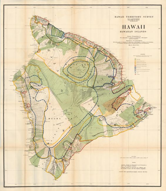 Hawaii Territory Survey - Hawaii Hawaiian Islands [in set with] Hawaii Territory Survey - Kauai Hawaiian Islands [and] Hawaiian Government Survey - Maui Hawaiian Islands [and] Hawaii Territory Survey - Oahu Hawaiian Islands