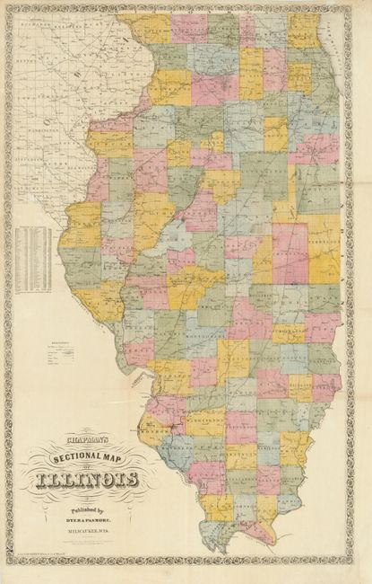 Chapman's Sectional Map of Illinois