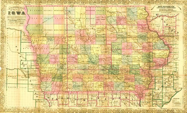A Township Map of the State of Iowa Compiled from the United States Surveys