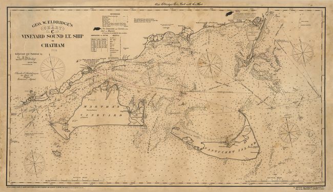 Geo. W. Eldridge's Chart C Vineyard Sound Lt. Ship to Chatham