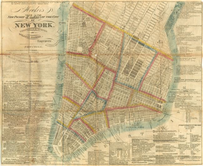 Hooker's New Pocket Plan of the City of New York