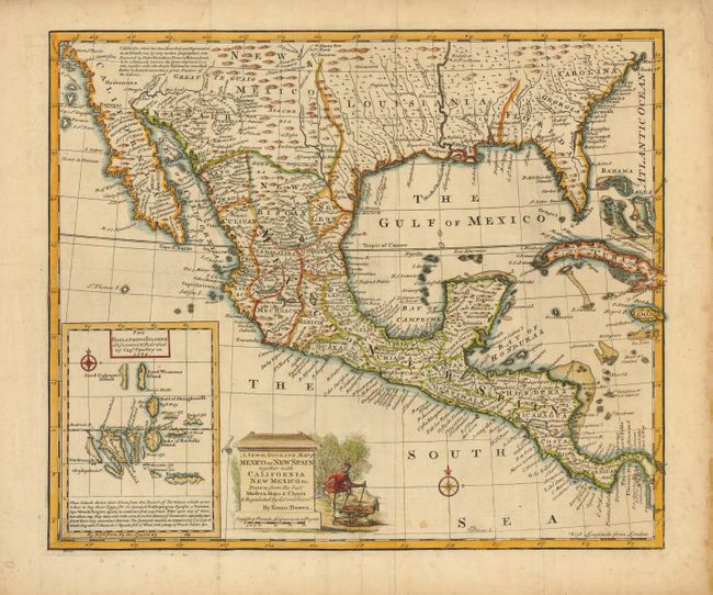 A New & Accurate Map of Mexico or New Spain together with California New Mexico &c, Drawn from the best Modern Maps & Charts