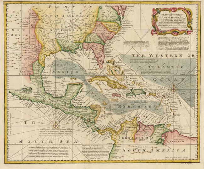 A New and Accurate Chart of the West Indies with the Adjacent Coasts of North and South America.  Drawn from the Best Authorities assisted by the most approved modern Maps & Charts