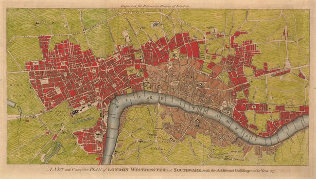 A New and Complete Plan of London Westminster and Southwark, with the Additonal Buildings to the Year 1777