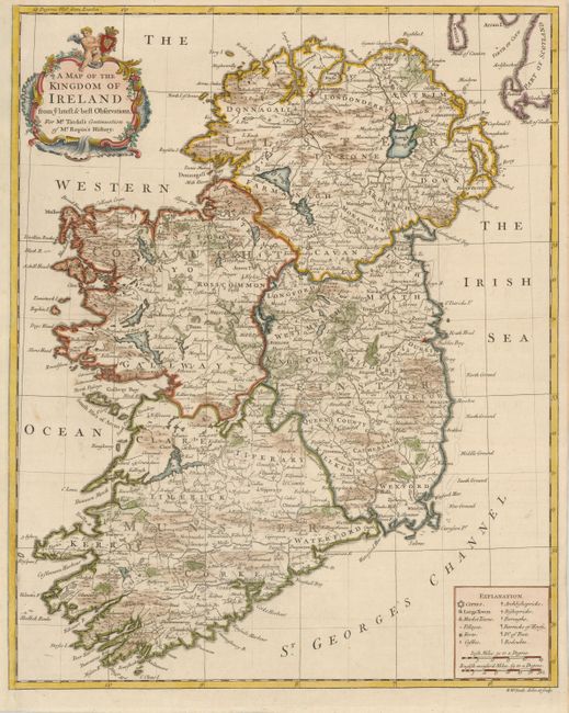 A Map of the Kingdom of Ireland from ye Latest & Best Observations