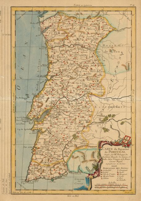 Carte du Royaume de Portugal