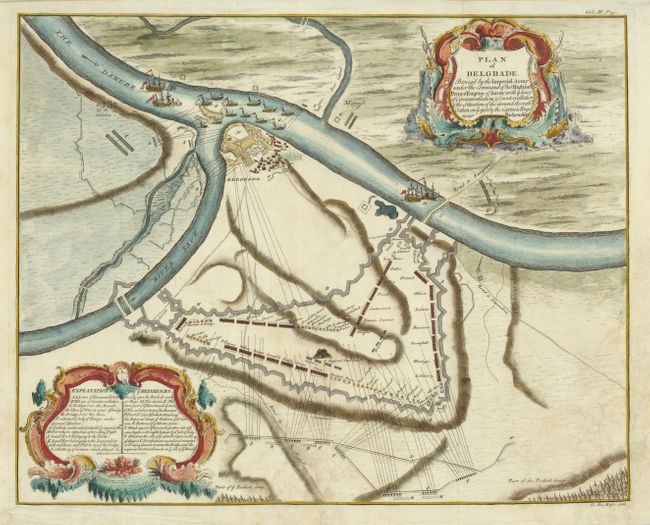 Plan of Belgrade Beseig'd by the Imperial Army