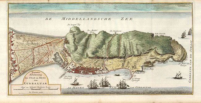 Nieuwe Aftekening der Stad en Berg van Gibraltar