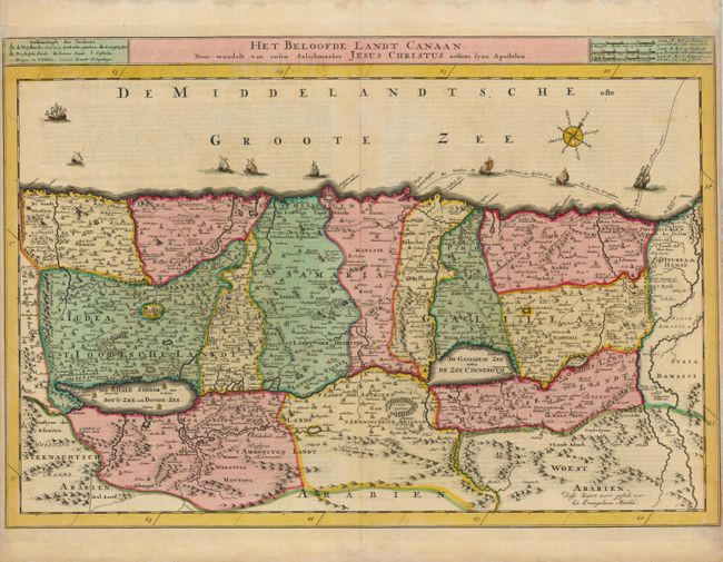 Het Beloofde Landt Canaan, door-Wandelt van onsen Salichmaaker Jesus Christus neffens syne Apostolen
