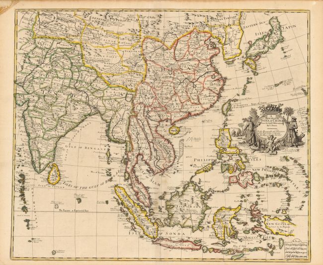 A New Map of India & China from the Latest Observations