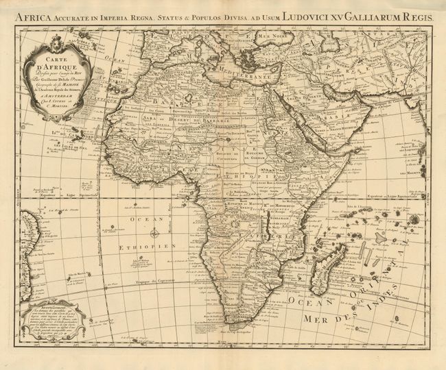 Carte d'Afrique dressee pour l'usage du Roy