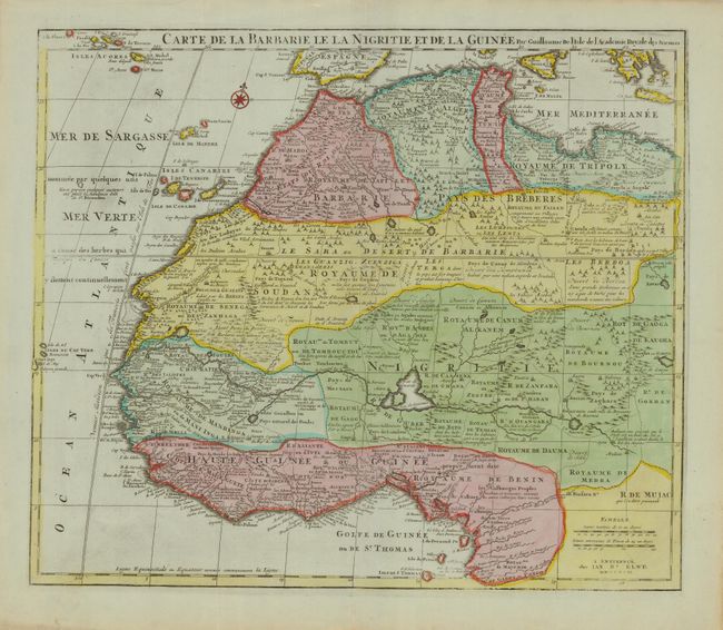 Carte de la Barbarie le la Nigritie et de la Guinee [and] Carte de l'Egypte de la Nubie de l'Abissinie &c.