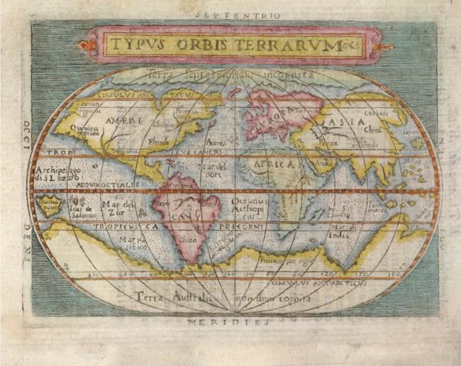 Typus Orbis Terrarum [with] Americae Sive Novi Orbis Nova Descriptio [and] Africae Tabula Nova [and] Asiae nova Descr [and] Europa