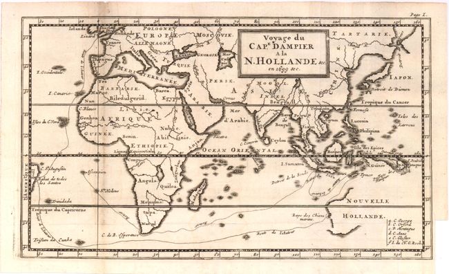 Voyage du Cap. Dampier a la N. Hollande en 1699 &c.