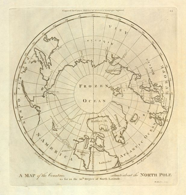 A Map of the Countries Situate about the North Pole, as far as the 50th Degree of North Latitude