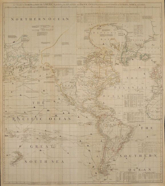 A Chart of North and South America, Including the Atlantic and Pacific Oceans, with the Nearest Coasts of Europe, Africa, and Asia