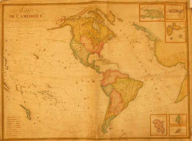 Carte de l'Amerique Septentrionale & Meridionale