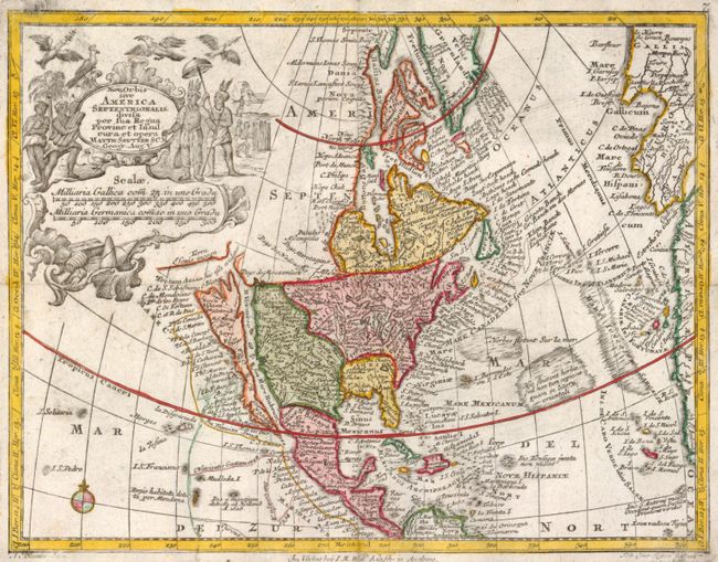 Nova Orbis sive America Septentrionalis, divisa per sua Regna Provinc: et Insul