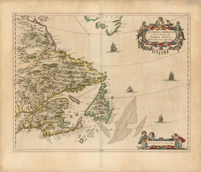 Extrema Americae Versus Boream, ubi Terra Nova Nova Francia, Adjacentiaq