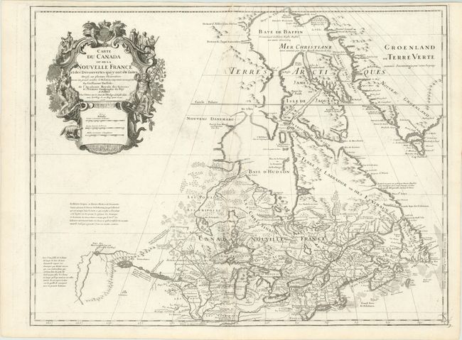 Carte du Canada ou de la Nouvelle France et des Decouvertes qui y ont ete faites