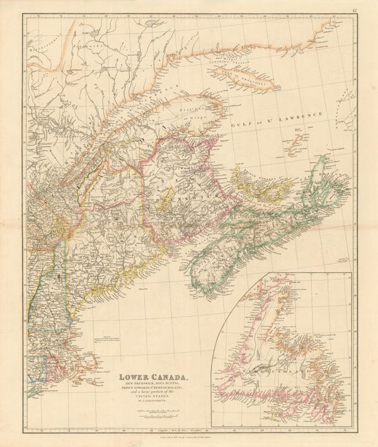 Lower Canada, New Brunswick, Nova Scotia, Prince Edwards Id. Newfoundland, and a large portion of the United States