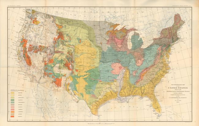 Reconnaissance Map of the United States Showing the Distribution of the Geologic System So Far As Known