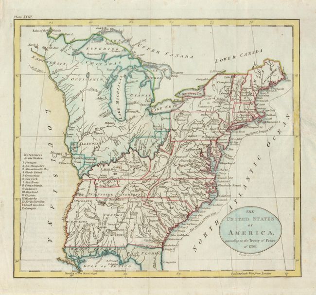 The United States of America, according to the Treaty of Peace of 1784