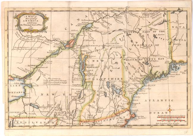 A Map of that Part of America which was the Principal Seat of War, in 1756